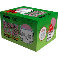 SELETTI PROPAGANDA - Portasaponetta BRAINWASH in Porcellana Nero