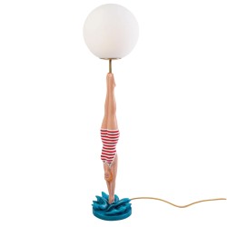 SELETTI Lampada LED Lady Diver Rossa