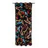 SELETTI TOILETPAPER - Tenda 140x280 Nera con Serpenti