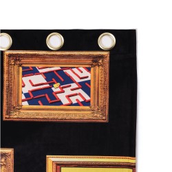 SELETTI TOILETPAPER - Tenda 140x280 Nera con Cornici