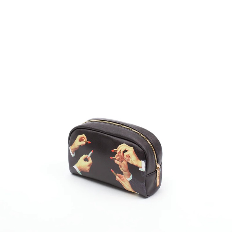 SELETTI TOILETPAPER - Beauty Case Nero "Rossetti"