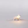 SELETTI Mouse Lamp Bianco Steso
