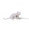 SELETTI Mouse Lamp Bianco Steso
