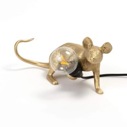 SELETTI Mouse Lamp Dorato...