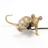 SELETTI Mouse Lamp Dorato Steso