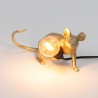 SELETTI Mouse Lamp Dorato Steso