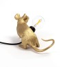 SELETTI Mouse Lamp Dorato Steso