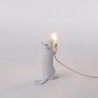 SELETTI Mouse Lamp Bianco in Piedi
