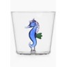 ICHENDORF MARINE GARDEN - Bicchiere con Cavalluccio Marino Blu