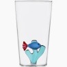 ICHENDORF MARINE GARDEN - Bicchiere Longdrink con Pesce Blu e Alga Petrolio