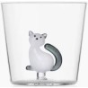 ICHENDORF TABBY CAT - Bicchiere con Gatto Coda Grigia