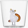 ICHENDORF TABBY CAT - Bicchiere con Gatto Coda Ambra