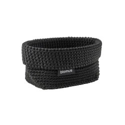 BLOMUS TELA - Cestino all'Uncinetto Taglia M BLACK