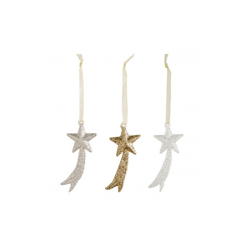 MATHILDE CREATIONS - Set di Tre Stelle Cadenti in Vetro