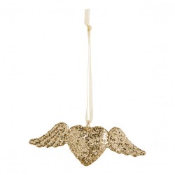 MATHILDE CREATIONS - Set di Tre Cuori in Vetro Glitterato