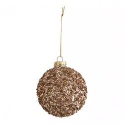 MATHILDE CREATIONS - Set di Tre Palline in Vetro Glitterato