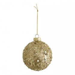 MATHILDE CREATIONS - Set di Tre Palline in Vetro Glitterato