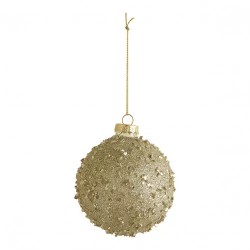 MATHILDE CREATIONS - Set di Tre Palline in Vetro Glitterato