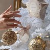 MATHILDE CREATIONS - Set di Tre Palline in Vetro Glitterato