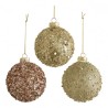 MATHILDE CREATIONS - Set di Tre Palline in Vetro Glitterato