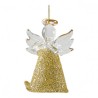 MATHILDE CREATIONS - Set di Tre Angeli in Vetro Glitterato