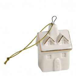 MATHILDE CREATIONS - Set di Tre Casette Sospese in Ceramica