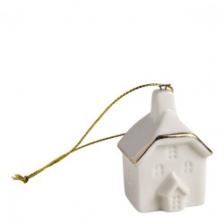 MATHILDE CREATIONS - Set di Tre Casette Sospese in Ceramica