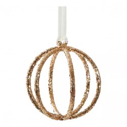 MATHILDE CREATIONS - Set di Tre Sfere Glitterate