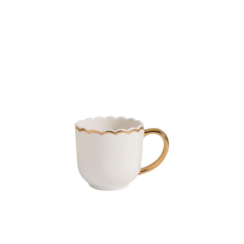 MATHILDE CREATIONS - Tazzina da Caffè MARGUERITE Bianca