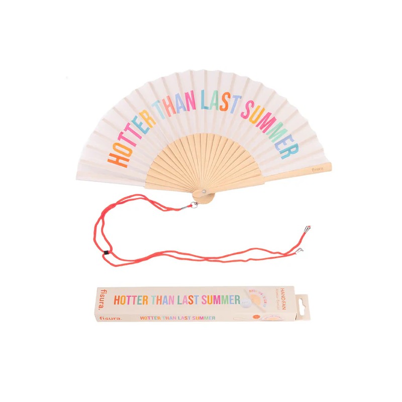 FISURA - Ventaglio "Hotter Than Last Summer" BEIGE
