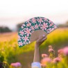 FISURA - Ventaglio con Fiori ROSA E VERDE