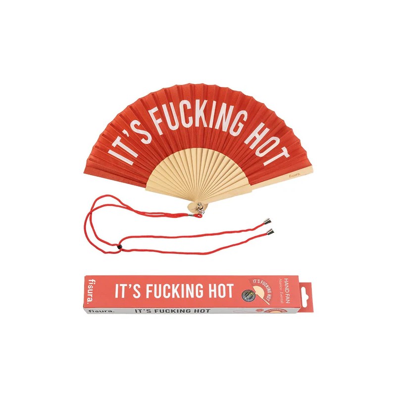 FISURA - Ventaglio "It's Fucking Hot" ROSSO