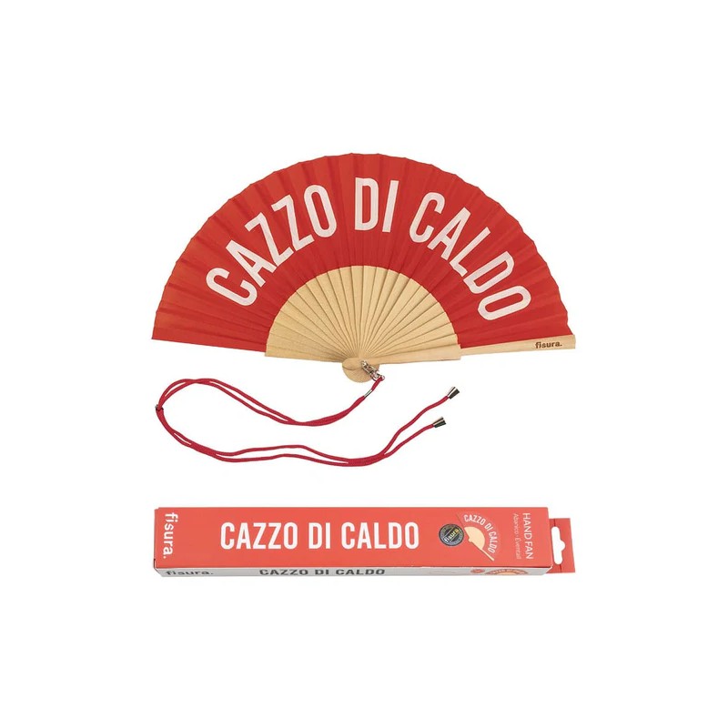 FISURA - Ventaglio "Cazzo di Caldo" ROSSO