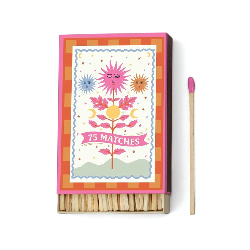 PADDYWAX ADOPO "SUN" - Fiammiferi in Scatola da 75 Pezzi