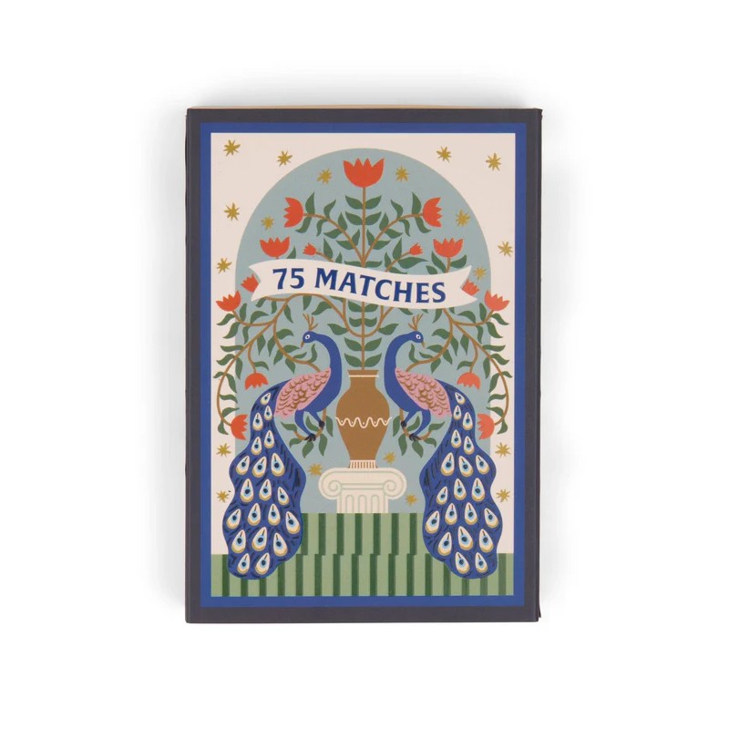 PADDYWAX ADOPO "PEACOCK" - Fiammiferi in Scatola da 75 Pezzi