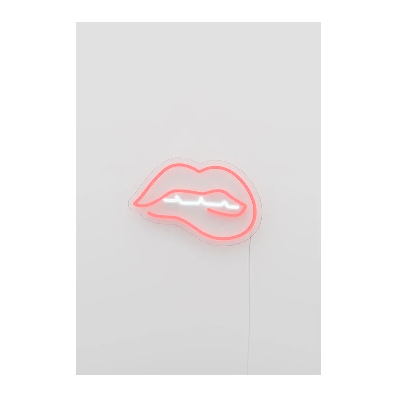CANDY SHOCK - Insegna al neon "BITING LIPS"