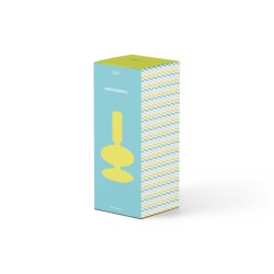 WD LIFESTYLE - Porta Candela in Vetro Borosilicato 12cm CELESTE