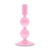WD LIFESTYLE - Porta Candela in Vetro Borosilicato 16cm ROSA