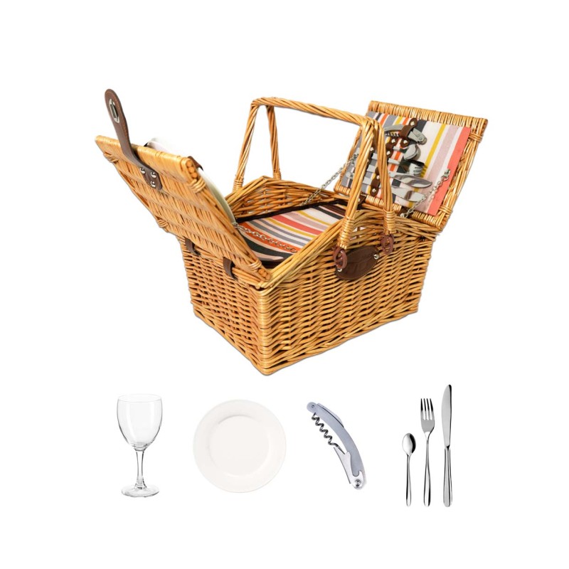 WD LIFESTYLE - Cestino da Picnic in Vimini MIELE