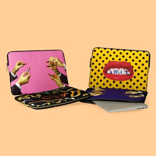 SELETTI TOILETPAPER - Borsa per Laptop Rosa "Rossetti"