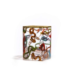 SELETTI TOILETPAPER HOME - Vaso di Vetro "Snakes"