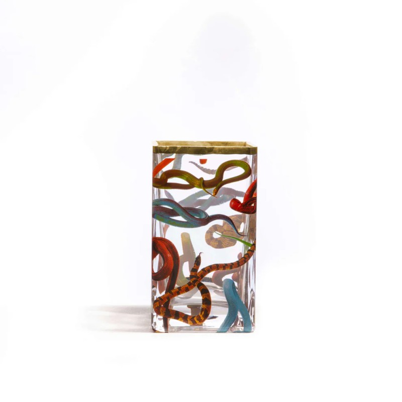 SELETTI TOILETPAPER HOME - Vaso di Vetro "Snakes"
