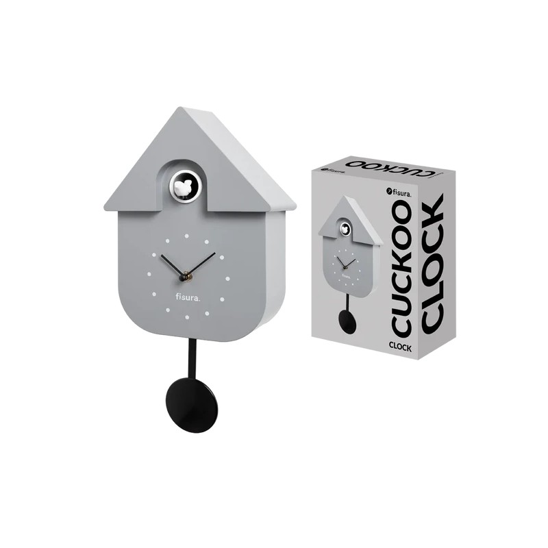 FISURA - Orologio a Cucù Grigio con Quadrante Bianco