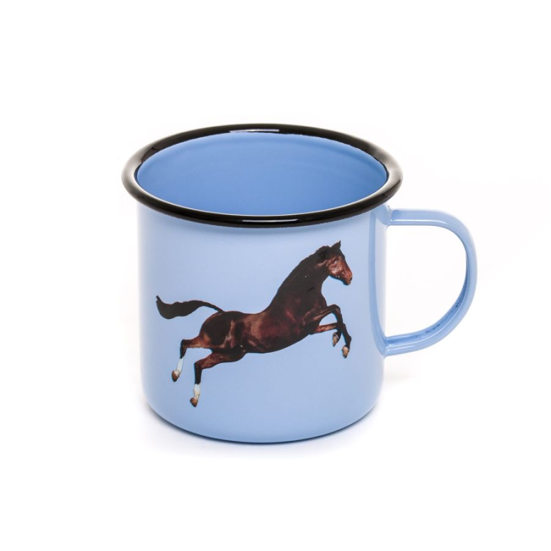 SELETTI TOILETPAPER HOME - Tazza Smaltata "Cavallo"