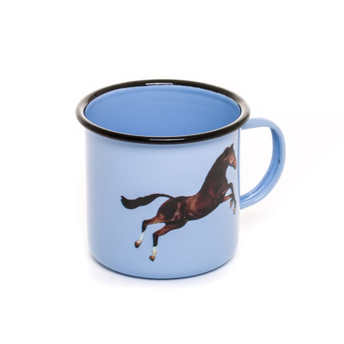 SELETTI TOILETPAPER HOME - Tazza Smaltata "Cavallo"