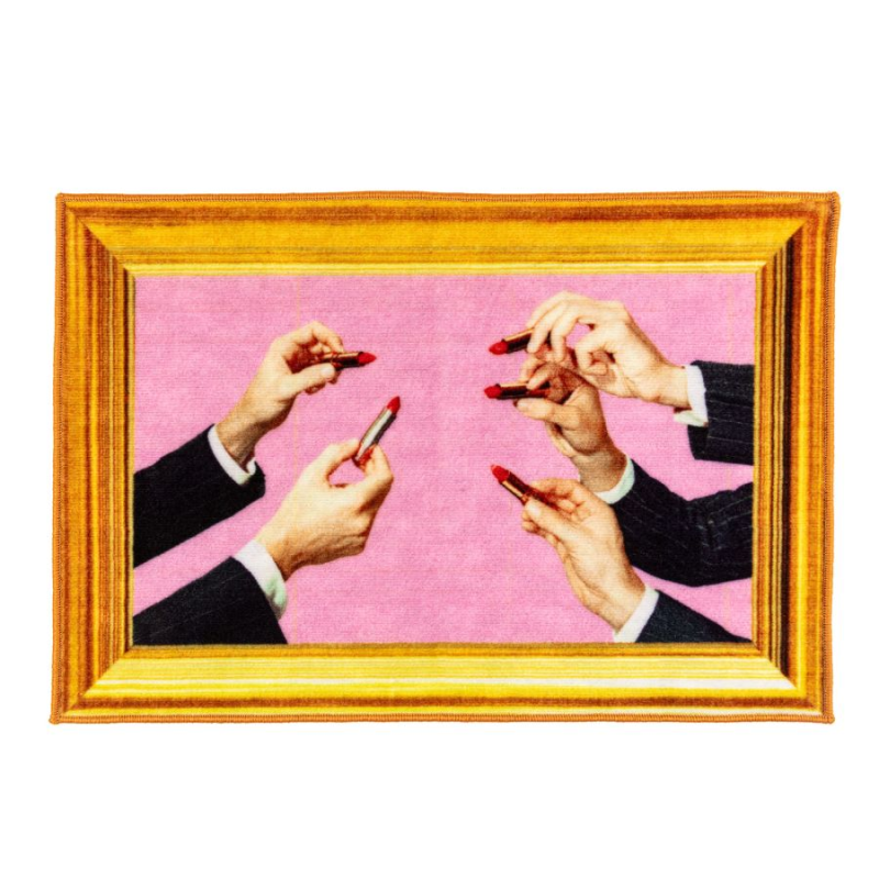 SELETTI TOILETPAPER HOME - Tappeto 60x90 Rosa "Rossetti"