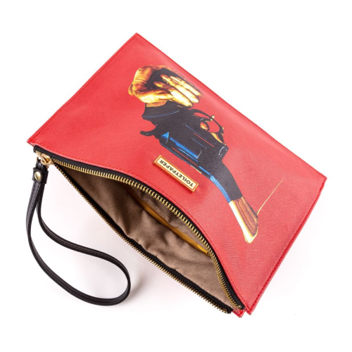 SELETTI TOILETPAPER - Borsa Pochette "Revolver"