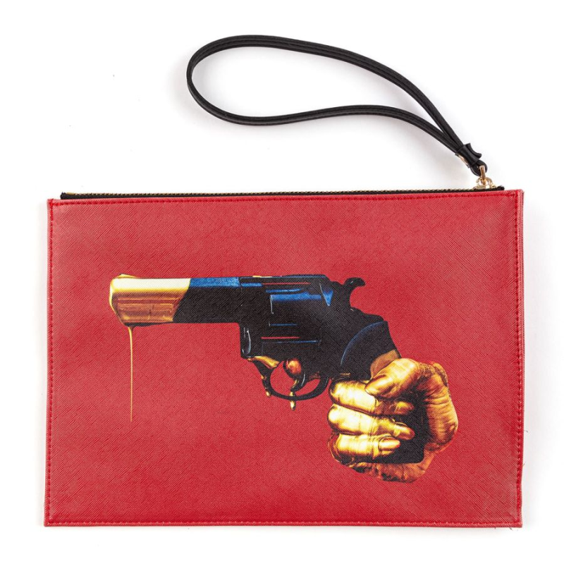 SELETTI TOILETPAPER - Borsa Pochette "Revolver"