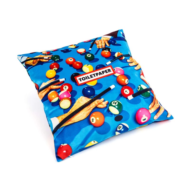 SELETTI TOILETPAPER HOME - Cuscino 50x50 "Snooker"