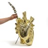 SELETTI Vaso "Love in Bloom" Dorato Grande
